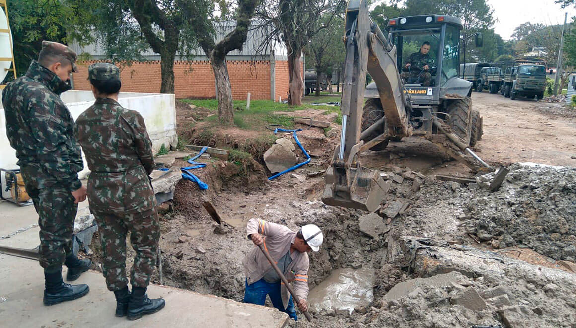 Investigação confirmatória e acompanhamento de escavação em área militar